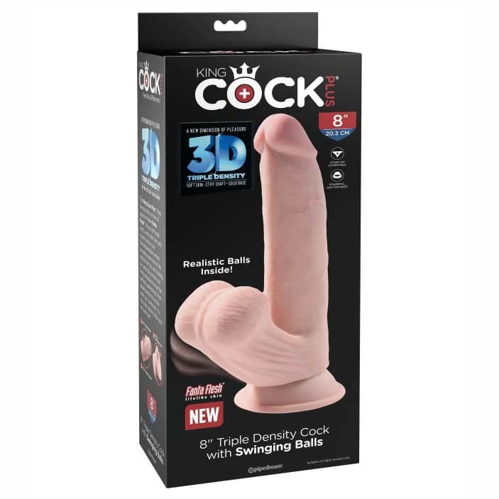 A-consolador King Cock Plus 8 Miembro de Triple Densidad - imagen 1