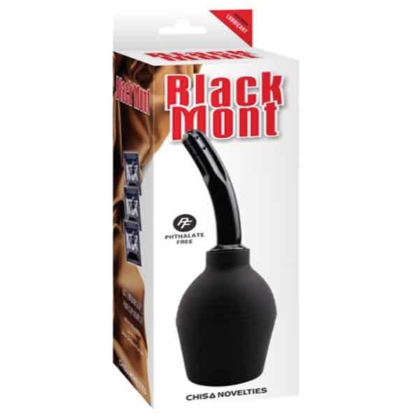 Consolador Enema Black Mont Curvo - imagen 1