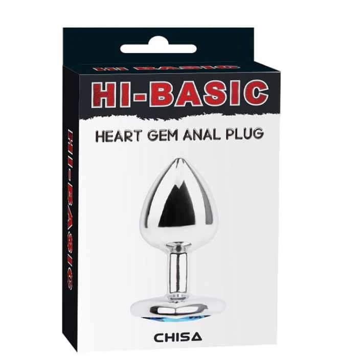 Consolador Plug Con Gemas de Corazon - imagen 1