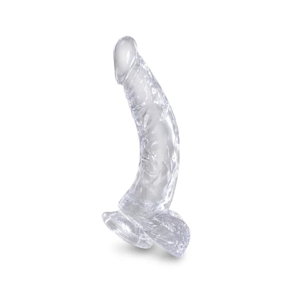 B-consolador King Cock Clear 7.5 Con Testiculo - imagen 2