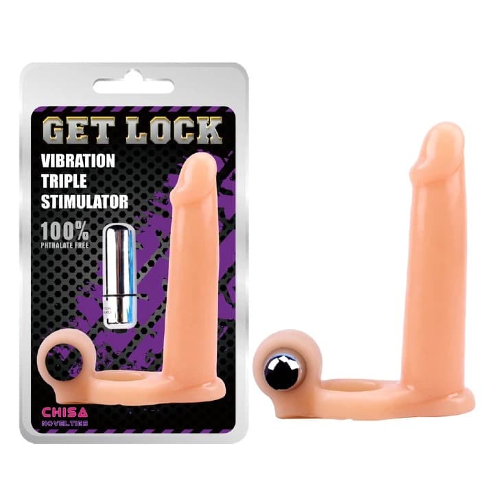 Funda Con Vibrador Triple Stimulador - imagen 1