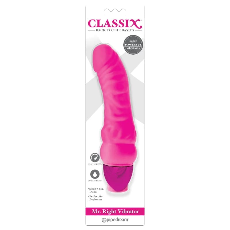 Vibrador Classix Mr. Right Light Pink - imagen 1