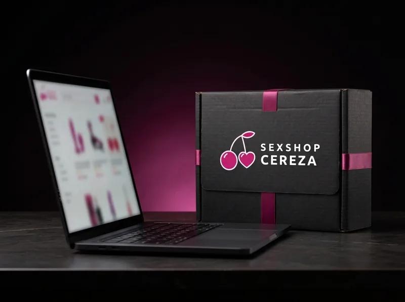 Caja de envío de Sexshop Cereza junto a la tienda en línea