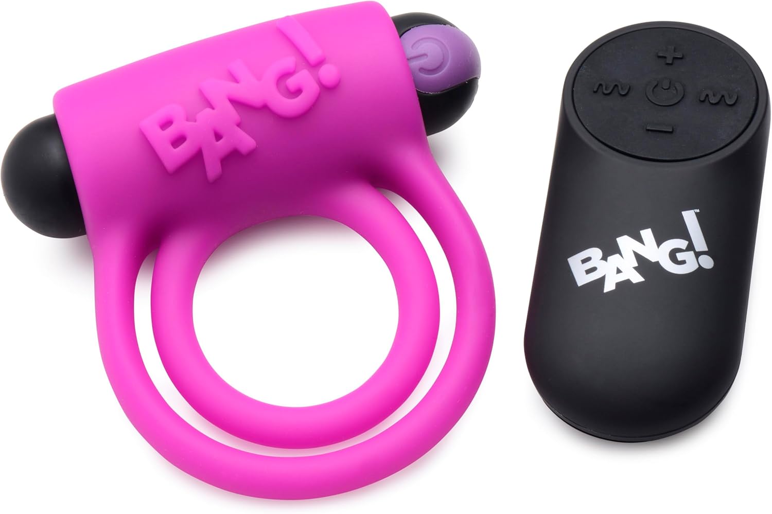 Anillo Retardante Vibrador Con Control Remoto Purpura - imagen 1