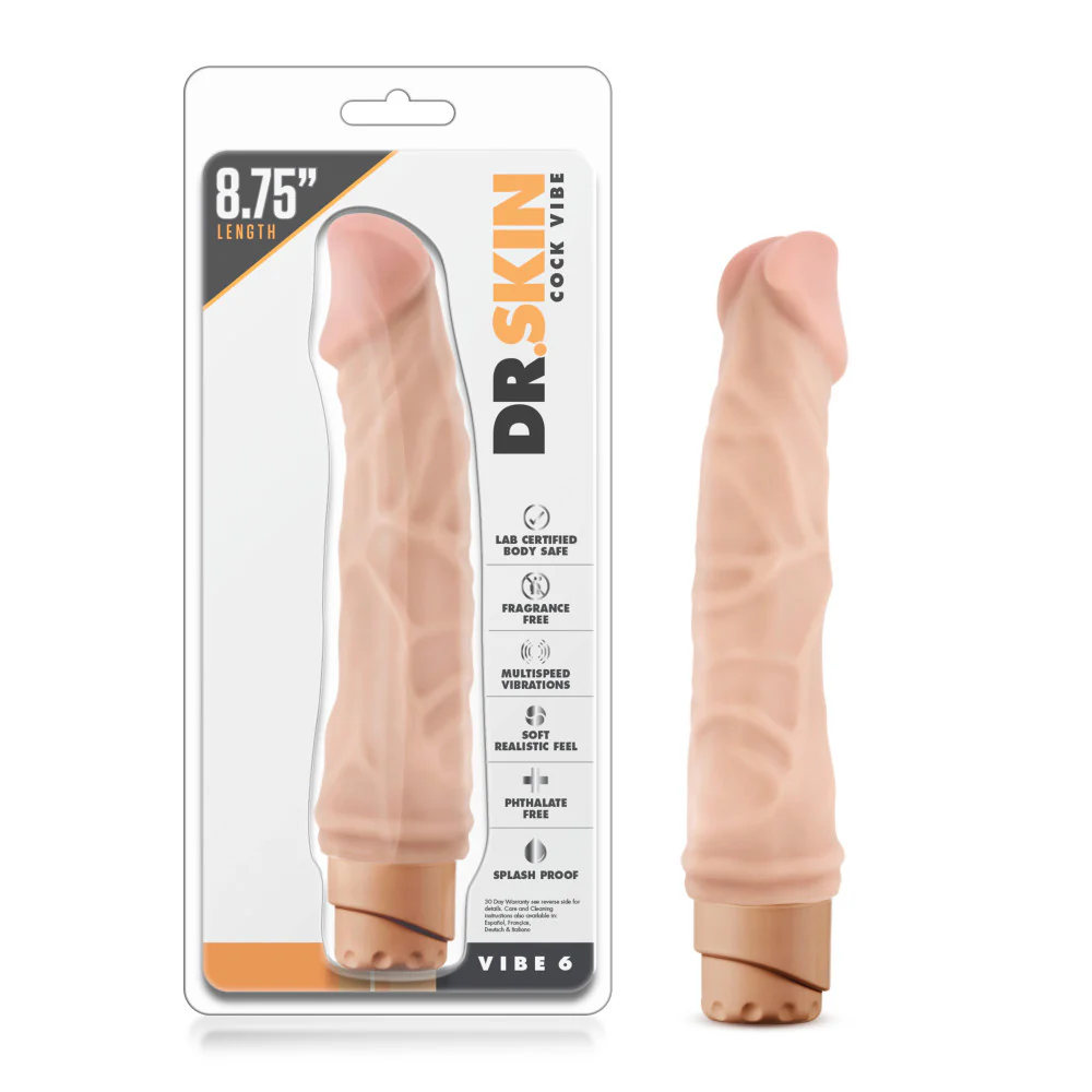 Vibrador Realista Dr. Skin- Cock Vibe # 6 - Beige - imagen 2