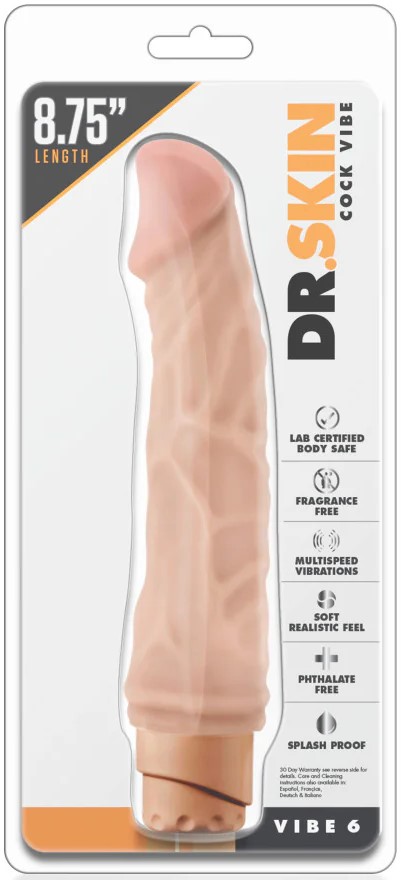 Vibrador Realista Dr. Skin- Cock Vibe # 6 - Beige - imagen 1