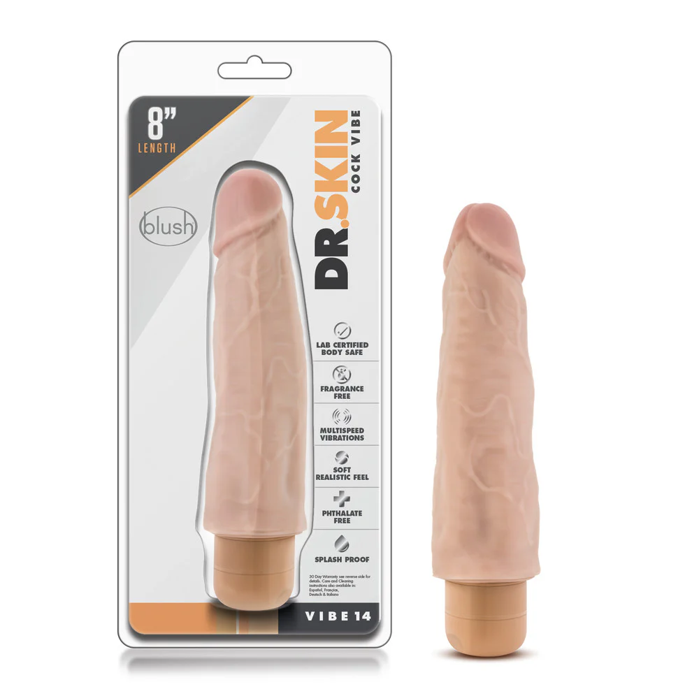 Vibrador Realista Dr Skin Cock #8 Piel - imagen 2