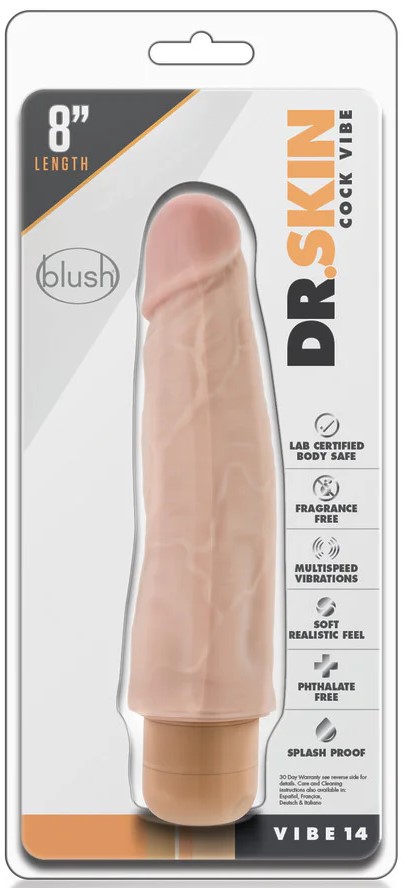 Vibrador Realista Dr Skin Cock #8 Piel - imagen 1