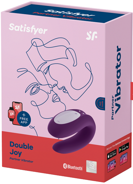 Vibrador Multiorgasmico Satisfyer Inteligente Doble Joy Lila - imagen 1