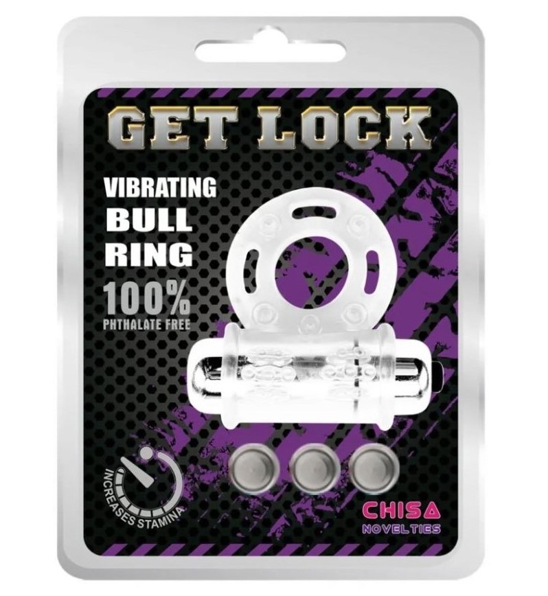 ANILLO VIBRADOR REALISTA GET LOCK BULL RING - imagen 1