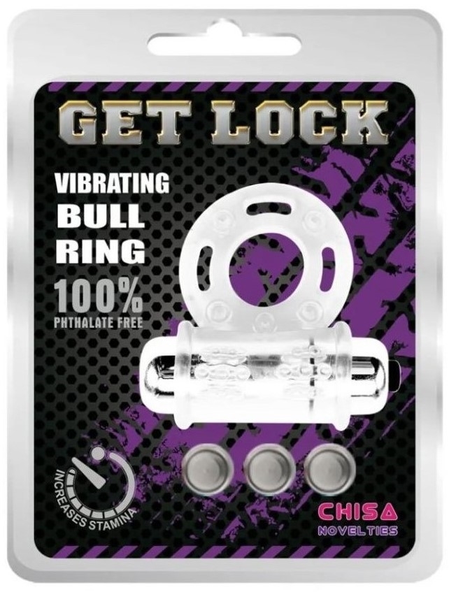 ANILLO VIBRADOR REALISTA GET LOCK BULL RING - imagen 1
