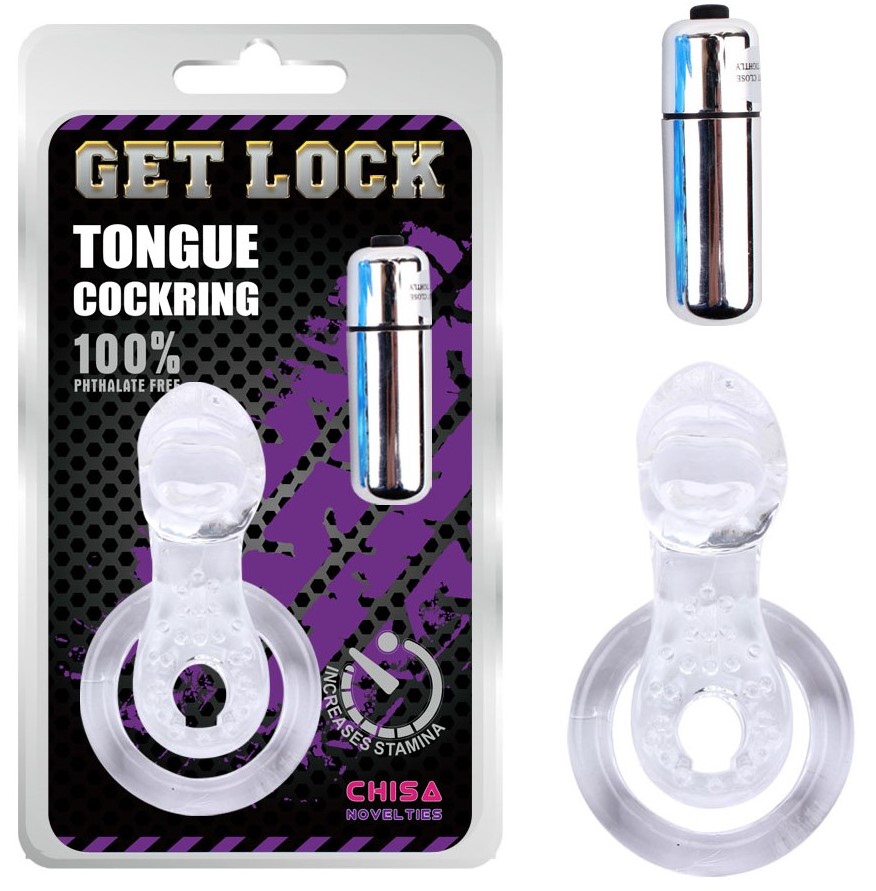 Anillo Vibrador Retardante Get Lock Tongue - imagen 2