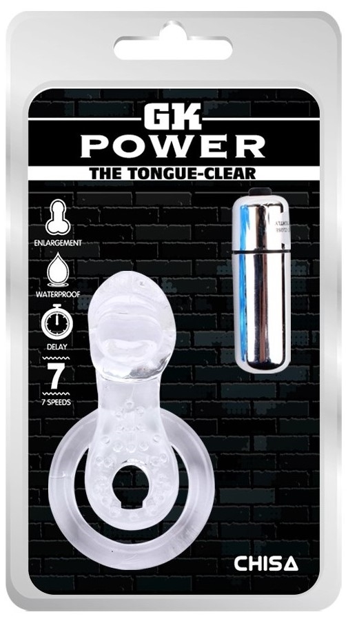 Anillo Vibrador Retardante Get Lock Tongue - imagen 1