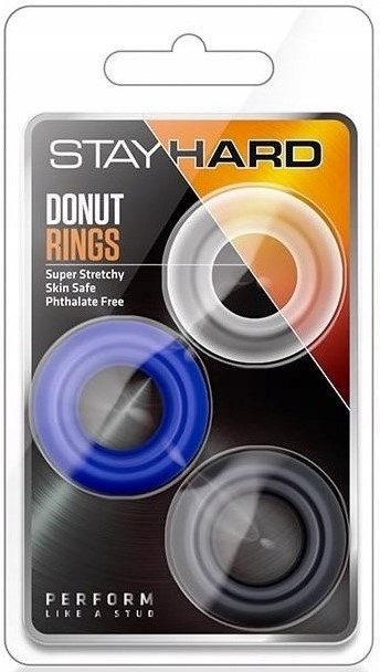 ANILLOS RETARDANTE DE DONUT STAY HARD ( PACK 3 )  - imagen 1