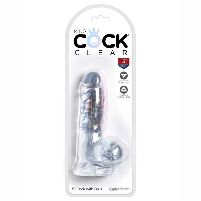 B-consolador King Cock Clear 5 Con Testiculo - imagen 1