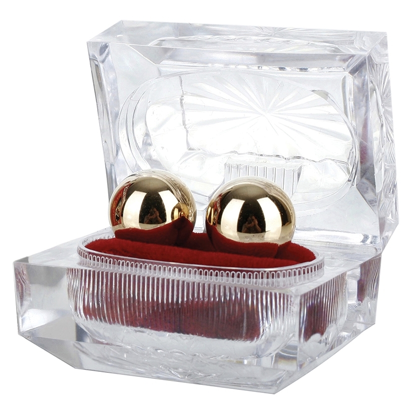 Bolas Chinas Realistas de Cristal Geisha Dorado - imagen 3