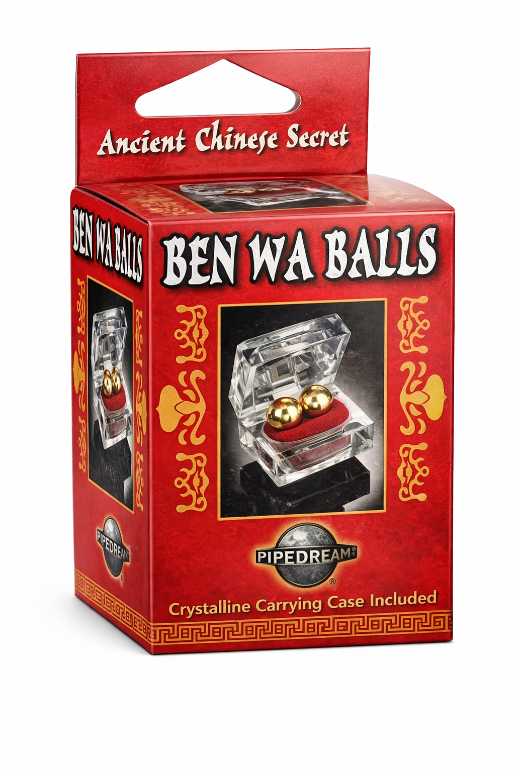 Bolas Chinas Realistas de Cristal Geisha Dorado - imagen 1