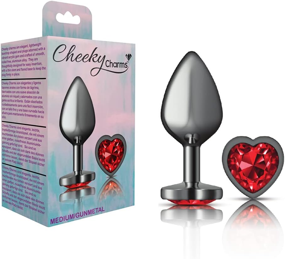 Consolador Tapones de Metal Corazon Rojo - imagen 2