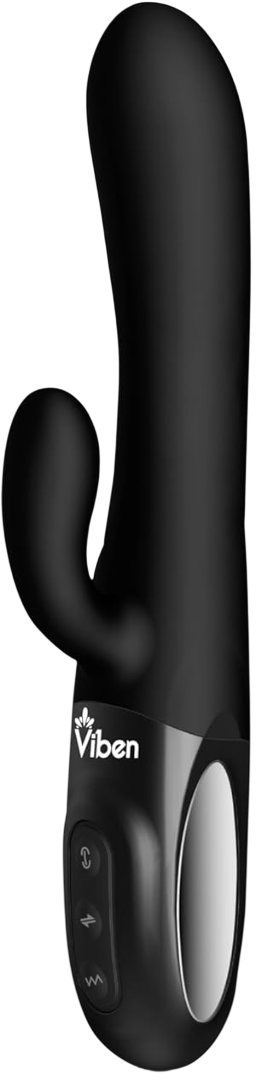 Vibrador Rabbits Realista Viben Negro - imagen 1