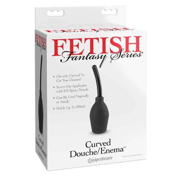 Consolador Enema Curva\duche Negro - imagen 1