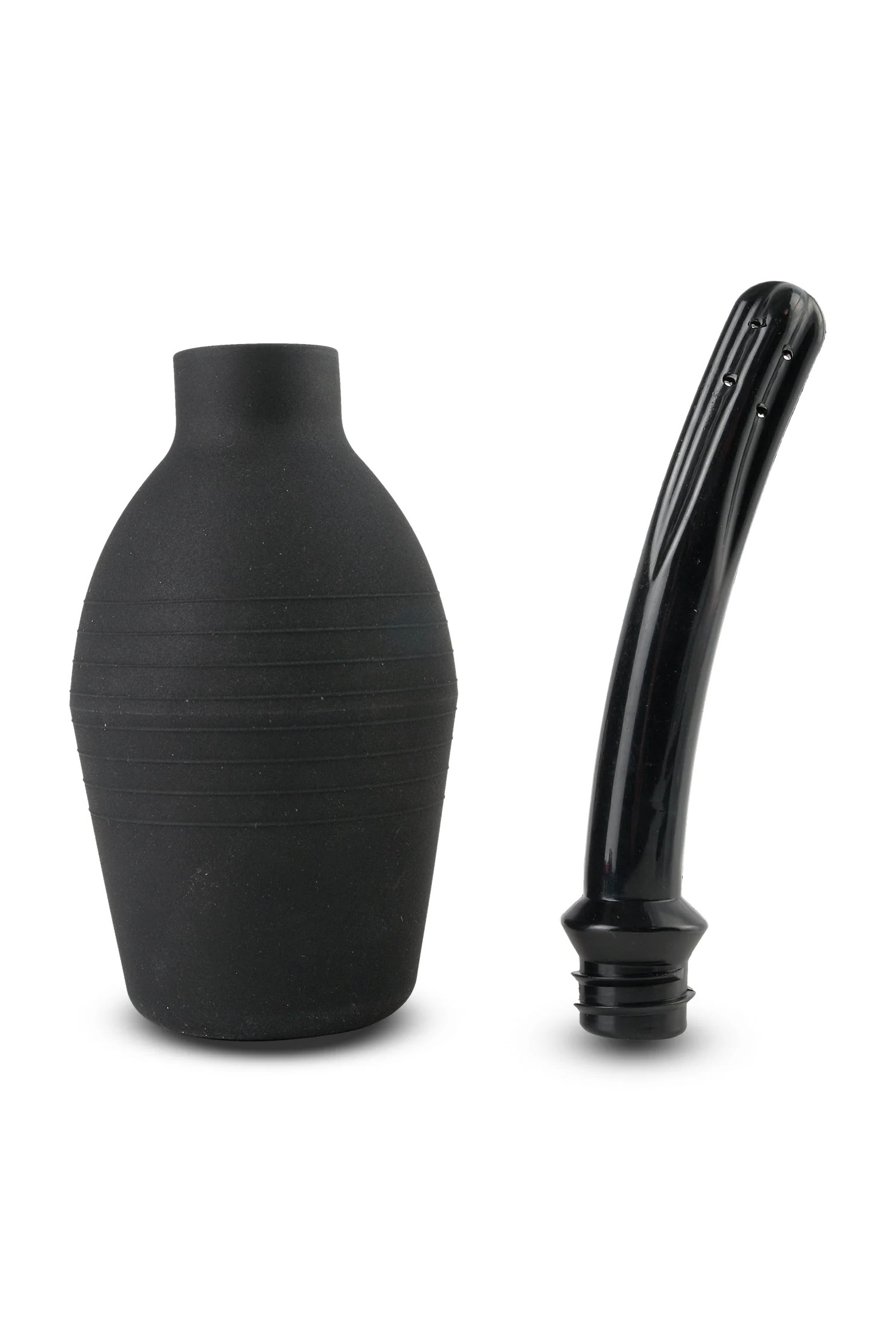 Consolador Enema Curva\duche Negro — miniatura 5