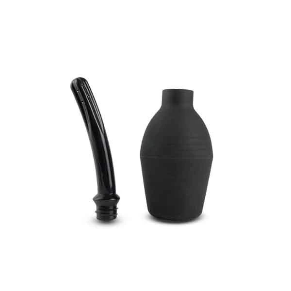 Consolador Enema Curva\duche Negro - imagen 3