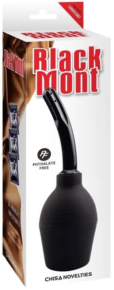 Consolador Enema Black Mont Curvo - imagen 1