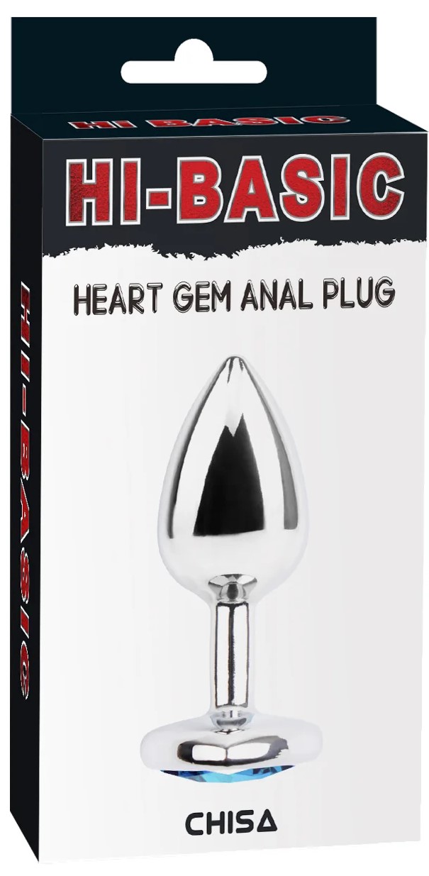 Consolador Plug Con Gemas de Corazon - imagen 1