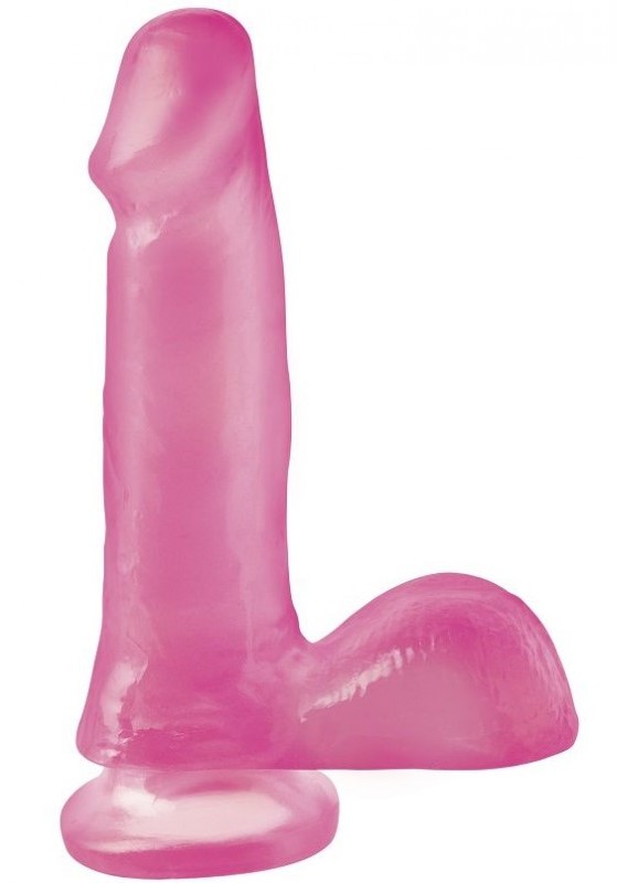 Consolador Realista Basix Rubber Works Dong 6 Rosa - imagen 1