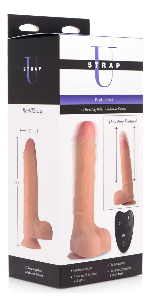 Consolador Realista de Empuje 7x Control Remoto - imagen 2