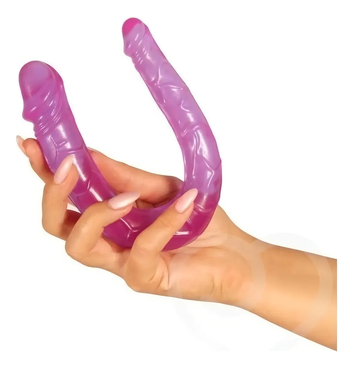 Consolador Realista  Doble Estimulador Purpura - imagen 3