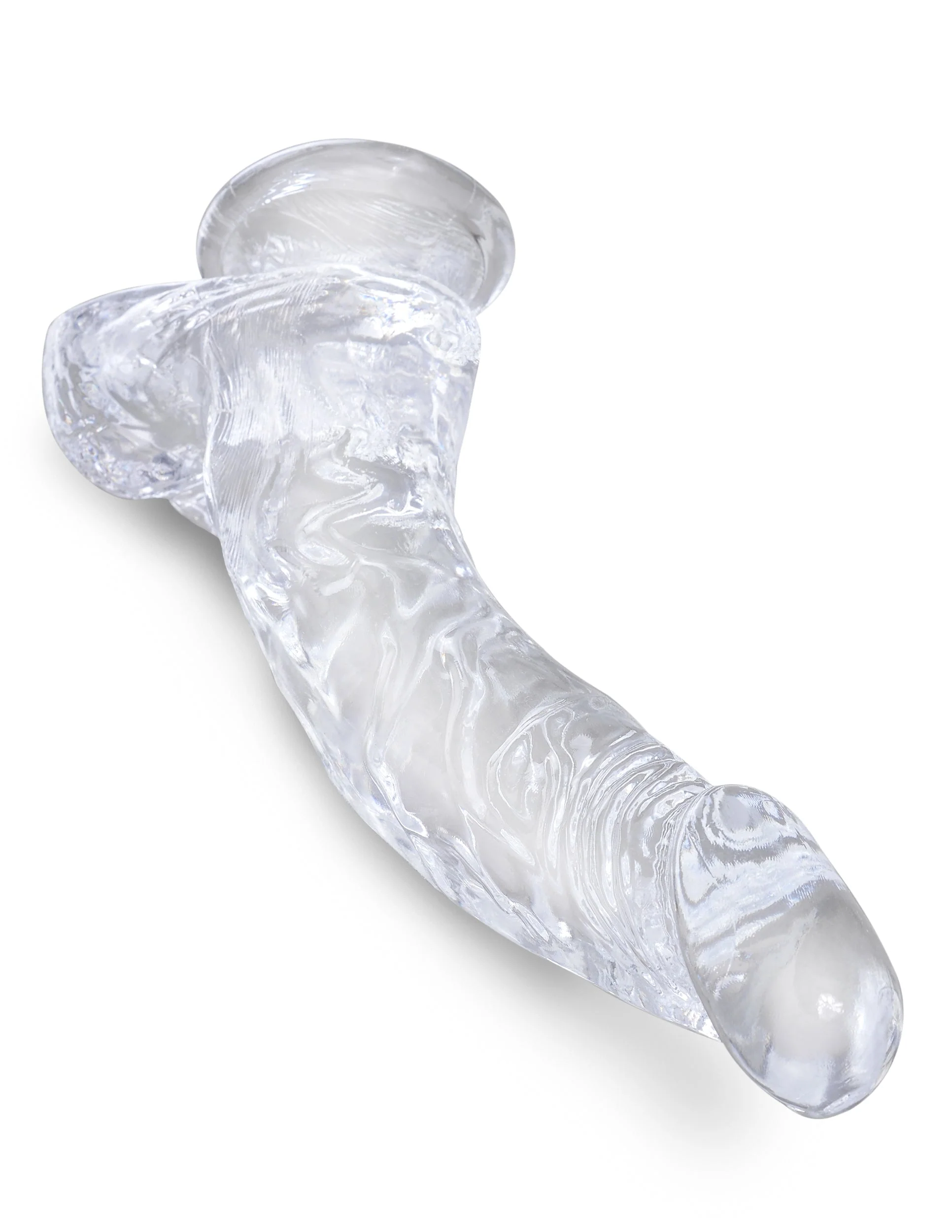 Consolador Realista King Cock Clear 7.5 Con Testiculo - imagen 3
