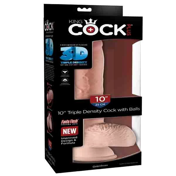A-consolador King Cock Plus 10 Con Testiculos - imagen 1