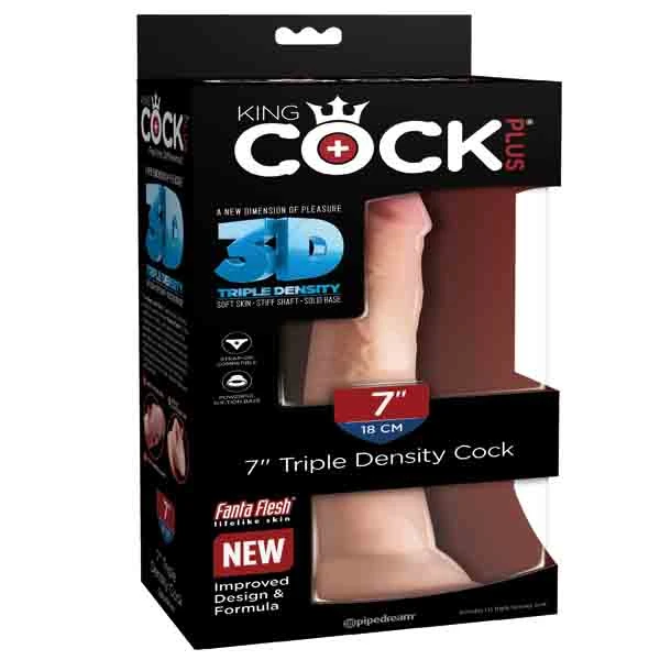 A-consolador King Cock Plus 7 Triple Densidad - imagen 1