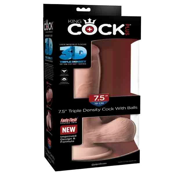 A-consolador King Cock Plus 7.5 Con Testiculo - imagen 1