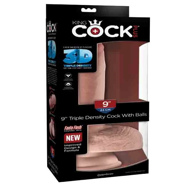 A-consolador King Cock Plus 9 Con Testiculos - imagen 1