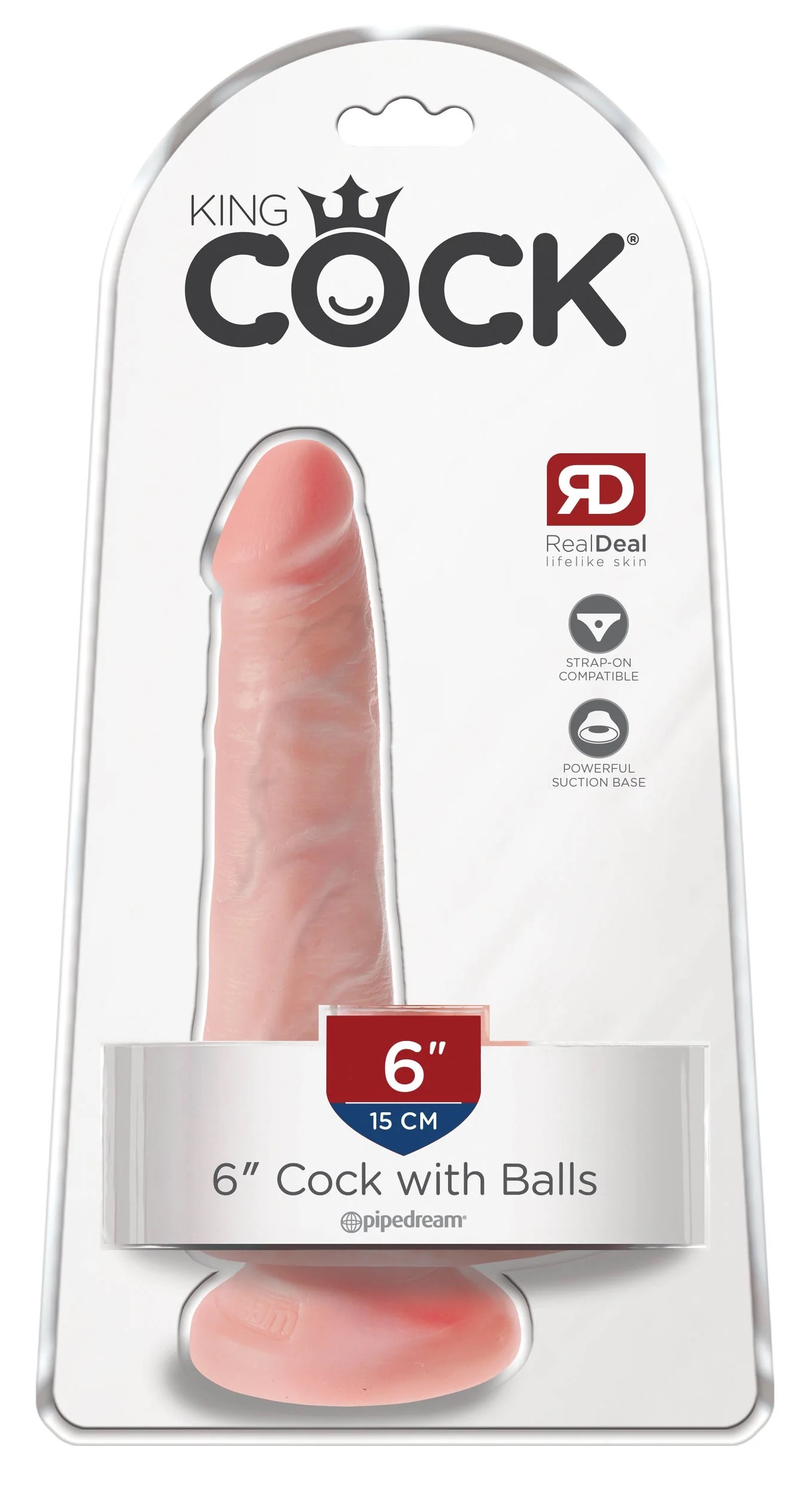 Consolador Realista Piel King Cock 6 - imagen 1