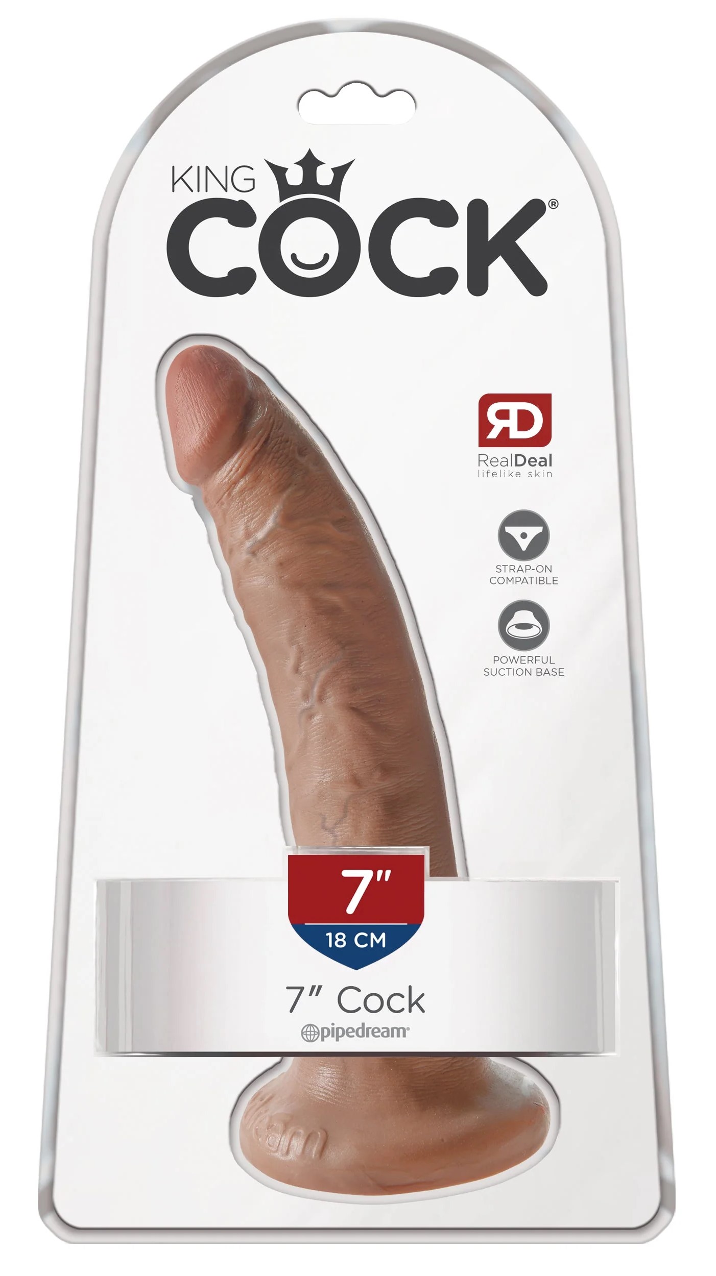 Consolador Realista Piel King Cock 7 - imagen 1