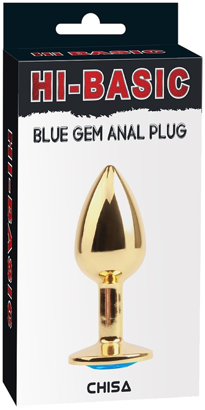 Consolador Plug Dorado Con Gema - imagen 1