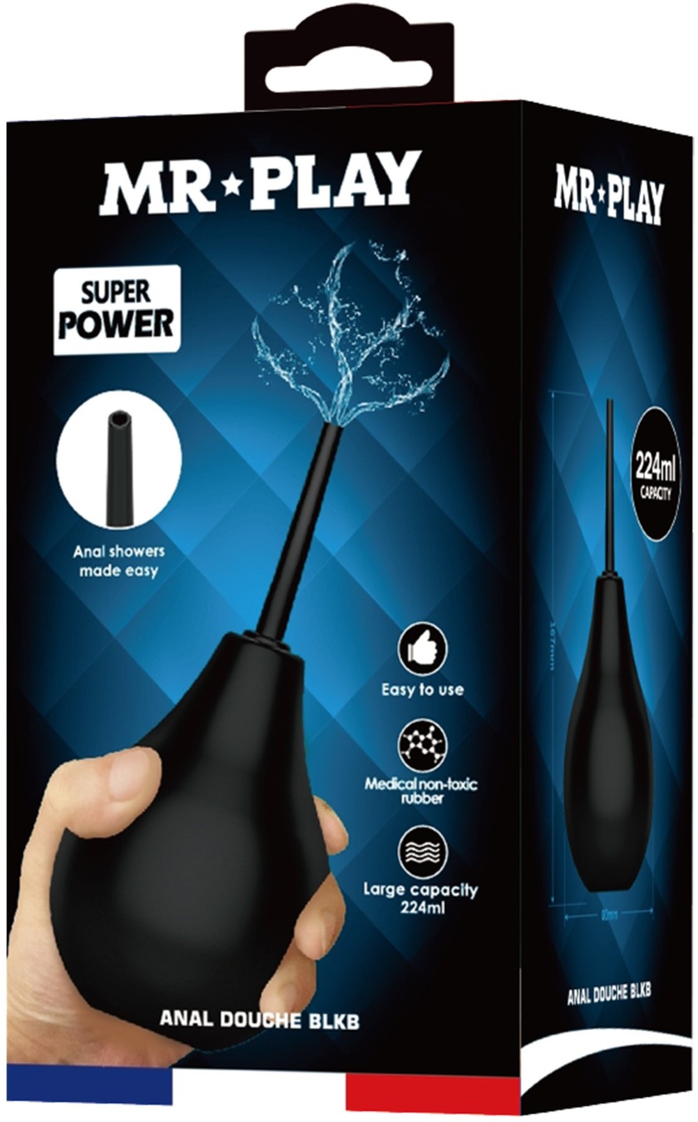 Enema Ducha Anal Negra 224 ml - imagen 1