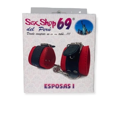 Fetish Esposas 1 Rojas de Cuero - imagen 1