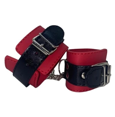 Fetish Esposas 1 Rojas de Cuero - imagen 3