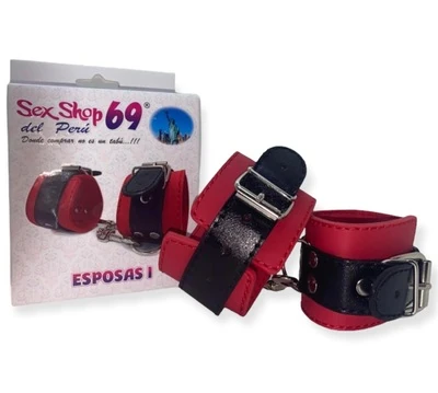 Fetish Esposas 1 Rojas de Cuero - imagen 3