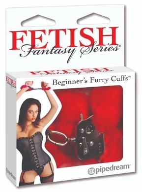 Fetish Furry Cuffs Rojo - imagen 1