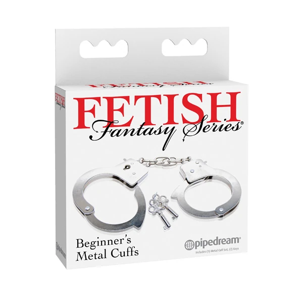 Fetish Esposas de Metal Plateado - imagen 1