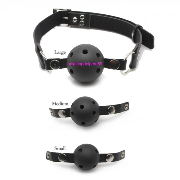 Fetish Kit Mordaza de Bola Cuero - imagen 3