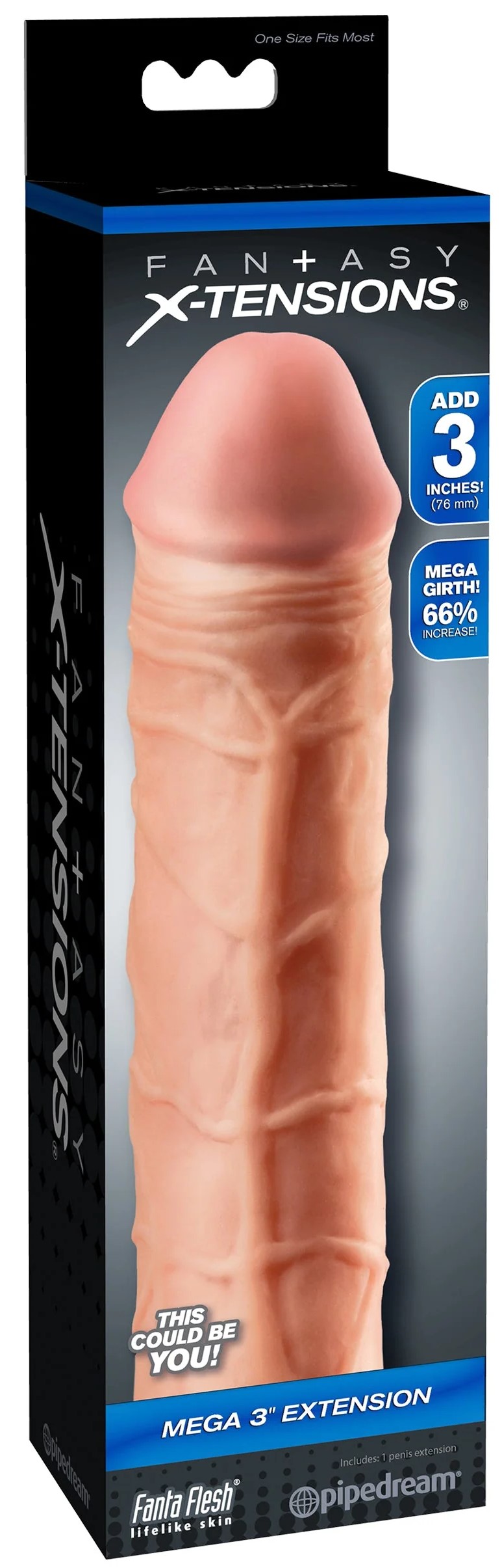 Mega Extensión Realista 3" - imagen 1