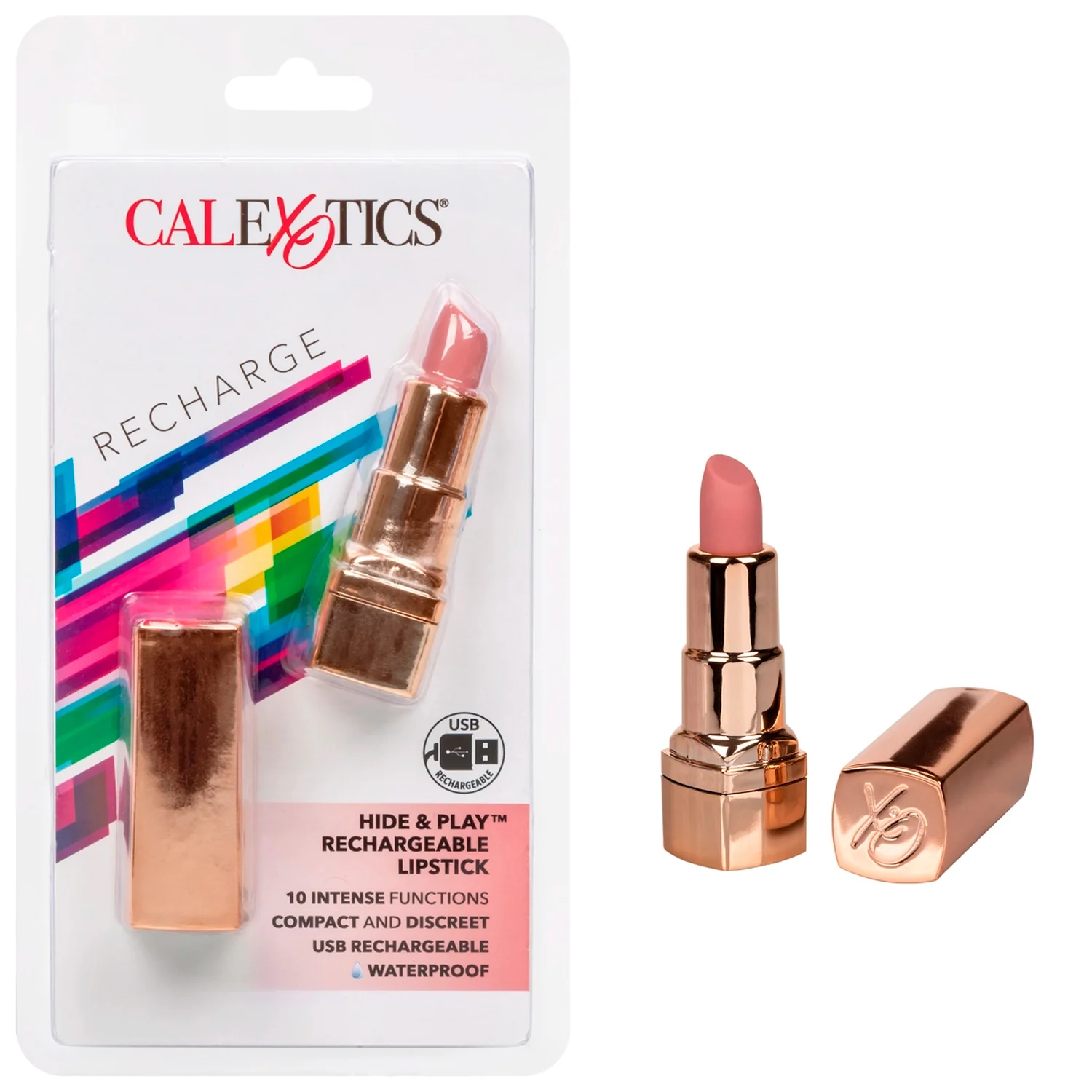 Vibrador Clitoral Mini Lapiz Rosa Usb - imagen 3