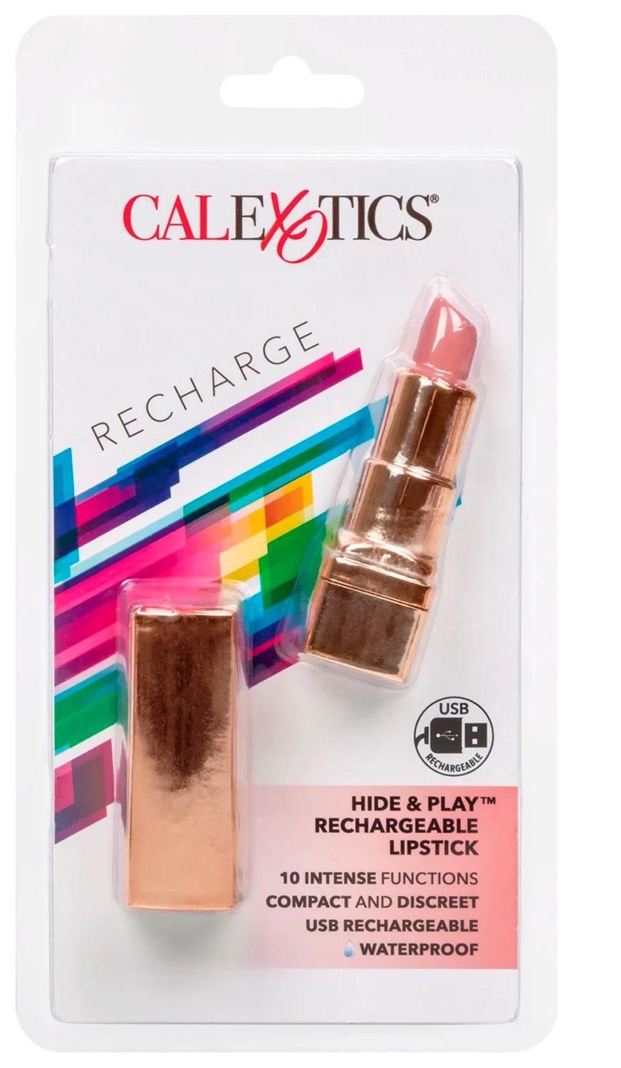 Vibrador Clitoral Mini Lapiz Rosa Usb - imagen 1