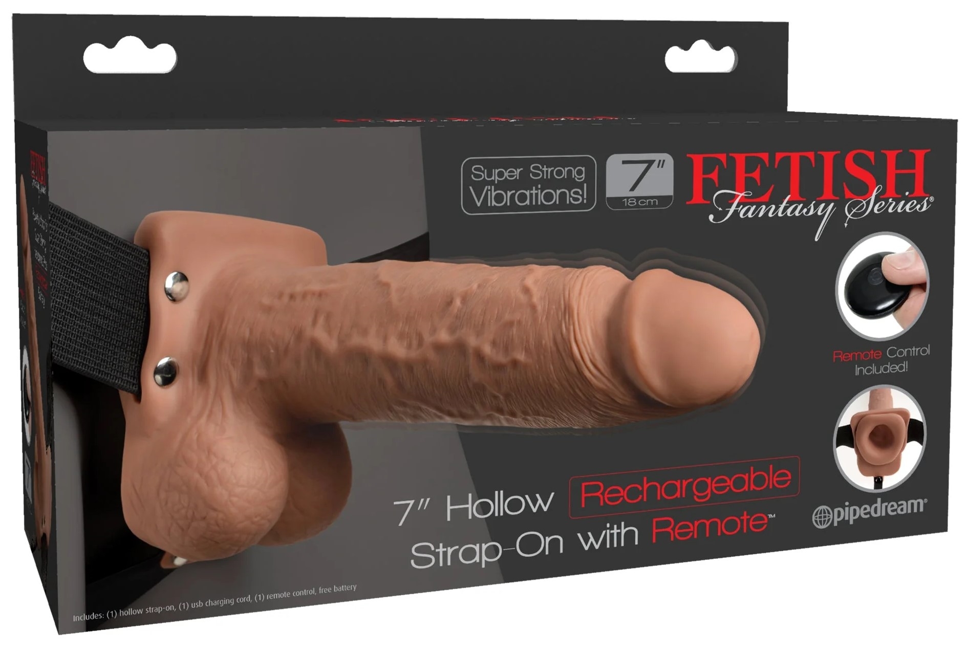 Protesis Realista Vibrador Fetish Fantasy 7 Control Remoto - imagen 1